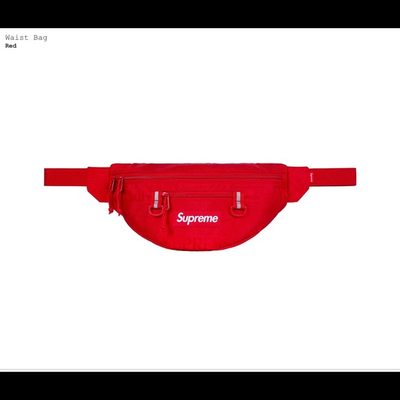 supreme bum bag red